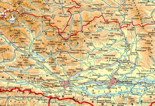 Kärntner Seen | Landkarte-Österreich | Alles über Österreich